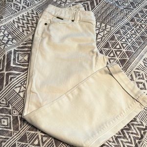 The Limited crop white pants